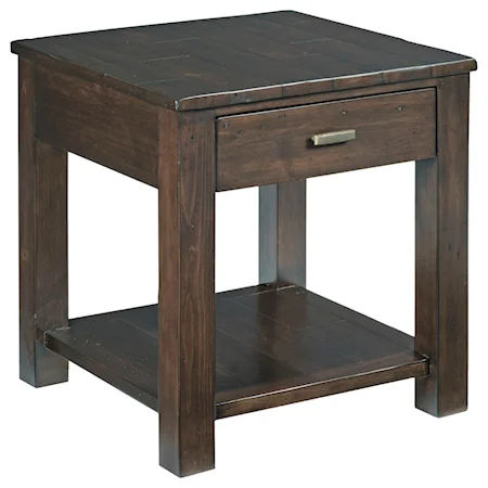 Post & Beam Square Drawer End Table